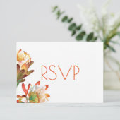 デザートサボスフラワーウェディングRSVP 出欠カード (スタンド正面)