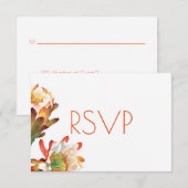 デザートサボスフラワーウェディングRSVP 出欠カード (正面/裏面)