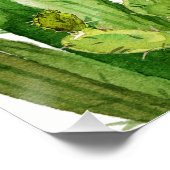 デザートサボスフローラガーデンウェルカム結婚のシンボルや象徴 ポスター (コーナー)