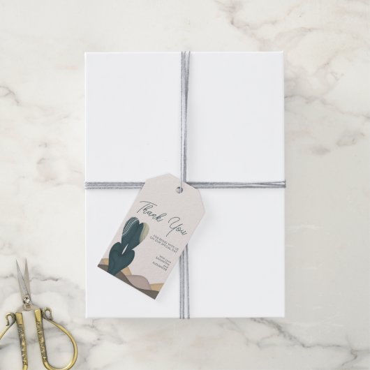 デザートサボス結婚テーマの感謝の気持ち ギフトタグ (より糸付き)