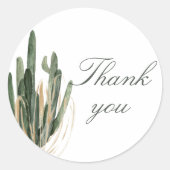 デザートサボテンありがとう1.5インチ ラウンドシール (正面)