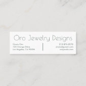 デザートサボテンと多肉料理シックな水のカラーパターン スキニー名刺 (裏面)