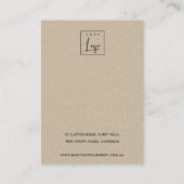 デザートサボテンのプロテアの葉のスタッドのイヤリングディスプレイ 名刺 (裏面)