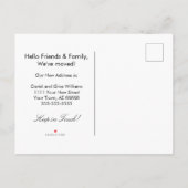 デザートサボテンの新しいアドレスの移動 案内ポストカード (裏面)