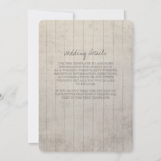 デザートサボテン花ウッドウォーターカラーw詳細 招待状 (裏面)