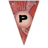 デザートサンアボリジナルアートバンティング バンティングフラッグ (第3の旗)