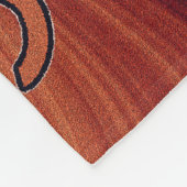 デザートサンサクタスココペリサウスウェストデザイン フリースブランケット (角)