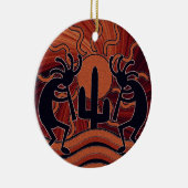 デザートサンサボテンココペリサウスウエストデコール セラミックオーナメント (右)