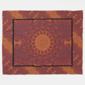 デザートサンシャイン111 フリースブランケット (正面(横))