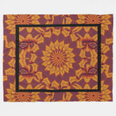 デザートサンシャイン14 フリースブランケット (正面(横))