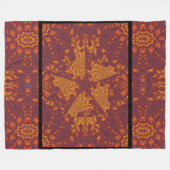 デザートサンシャイン286 フリースブランケット (正面(横))