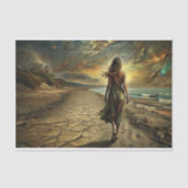 デザートサンズ&海の神秘的な旅のデコページ 薄葉紙 (正面)