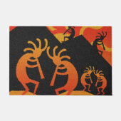 デザートサンセットココペリサウスウェストデザイン ドアマット (正面)