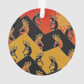 デザートサンセットココペリサウスウエストクリスマスクリスマス オーナメント (裏面)