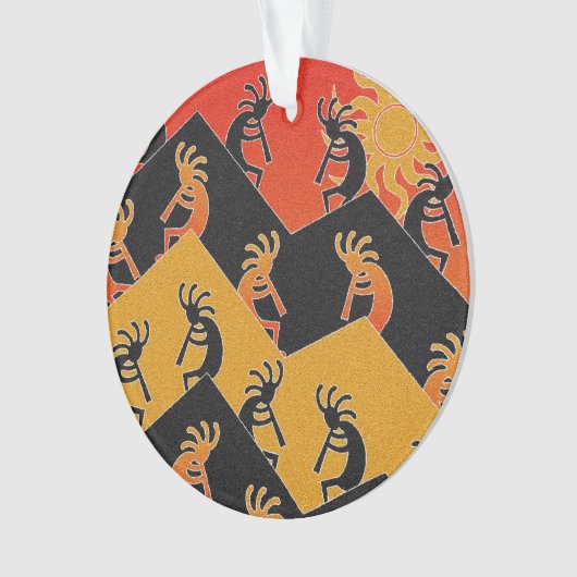 デザートサンセットココペリサウスウエストクリスマスクリスマス オーナメント (正面)