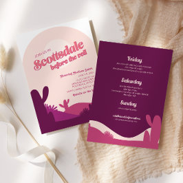 デザートサンセットスコッツデールバチェロレッテ旅程 招待状