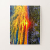 デザートサンセットテキサス州 ジグソーパズル (縦)