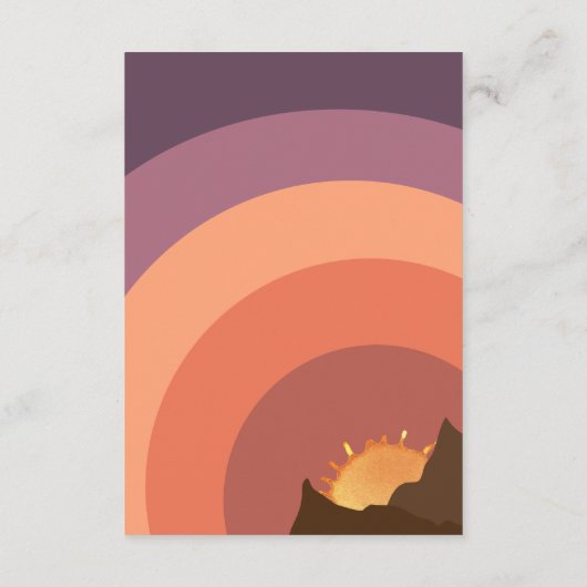 デザートサンセットデスティネーションウェディング詳細 エンクロージャーカード (裏面)