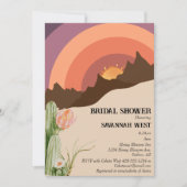 デザートサンセットデスティネーションブライダルシャワー 招待状 (正面)