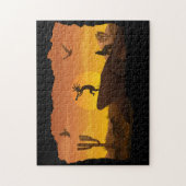 デザートサンセット自然ココペリジグソーパズル ジグソーパズル (縦)