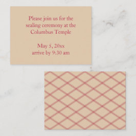 デザートサンドダイアモンズテンプルシーリング招待状 エンクロージャーカード