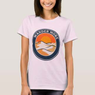 デザートサンドデューンズシャツ Wander More 日没 Tシャツ