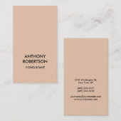 デザートサンドベージュカラー魅力的な名刺 名刺 (正面/裏面)