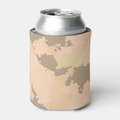 デザートサンド迷彩柄 缶クーラー (缶正面)