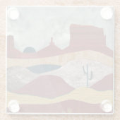 デザートサンライズ ガラスコースター (裏面)