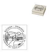 デザートサンライズ | Cactus Cabin Round差出人住所 ラバースタンプ (押印)