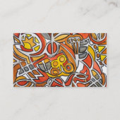 デザートサン – 抽象芸術アートビジネスカード 名刺 (裏面)