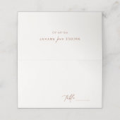 デザートシエナミニマル結婚リスト プレイスカード (外部開封)