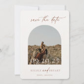 デザートシエナ アーチ フレーム ウェディング セーブ・ザ・デート (正面)