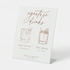 デザートシエナ シグネチャードリンク 台座サイン