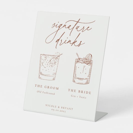 デザートシエナ シグネチャードリンク 台座サイン (正面)