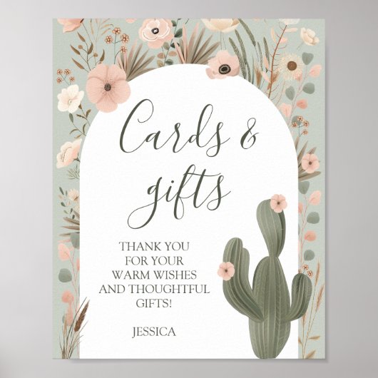 デザートシックな赤ちゃんシャワーポスター ポスター (正面)