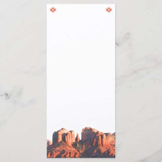 デザートシックセドナ結婚ズメニュー プログラム (裏面)