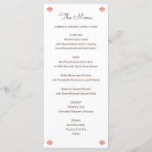 デザートシックセドナ結婚ズメニュー プログラム (正面)