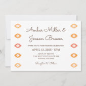 デザートシックセドナ結婚式招待状 招待状 (正面)