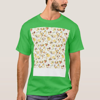 デザートシームレスパターンパティスリーかわいいかわいいFr Tシャツ