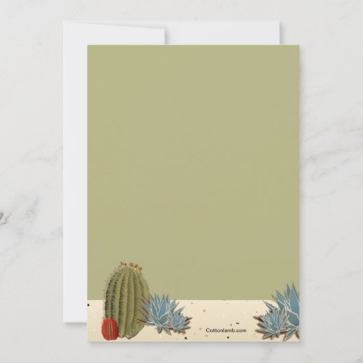 デザートシーン招待状 招待状 (裏面)