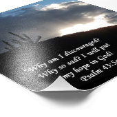 デザートシーン詩篇43:5勇気付けられるプリント フォトプリント            (角)