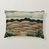 デザートシーンbyマルスデン・ハートリーヴィンテージファインアート アクセントクッション (裏面)