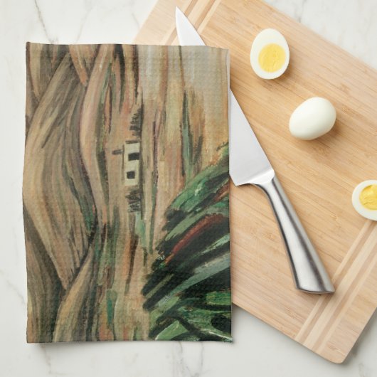 デザートシーンbyマルスデン・ハートリーヴィンテージファインアート キッチンタオル (四つ折り)