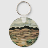 デザートシーンbyマルスデン・ハートリーヴィンテージファインアート キーホルダー (裏面)