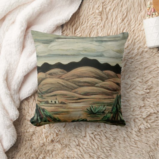 デザートシーンbyマルスデン・ハートリーヴィンテージファインアート クッション (ブランケット)