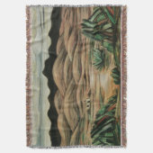 デザートシーンbyマルスデン・ハートリーヴィンテージファインアート スローブランケット (正面縦)