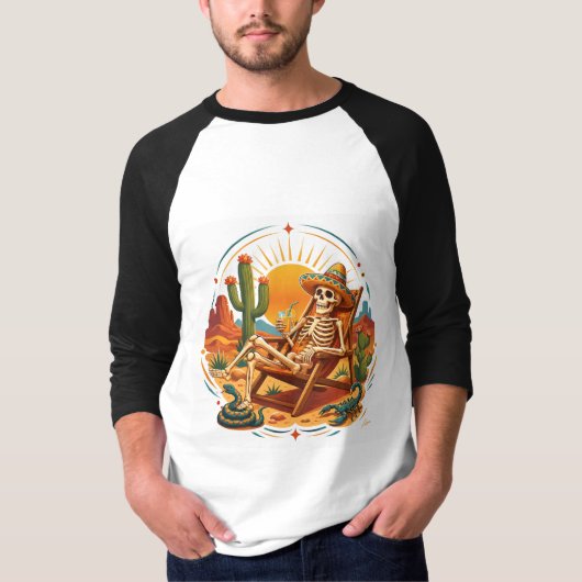デザートスケルトンリラックスTシャツ Tシャツ (正面)