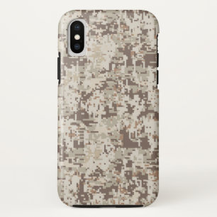 デザートスタイルデジタルカモフラージュデコール iPhone XSケース