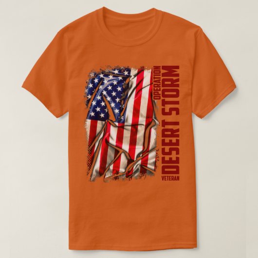 デザートストーム退役軍人 Tシャツ (デザイン正面)